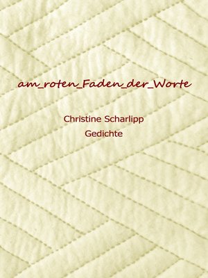 cover image of am roten Faden der Worte